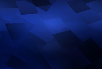 Dark BLUE vector background in polygonal style.