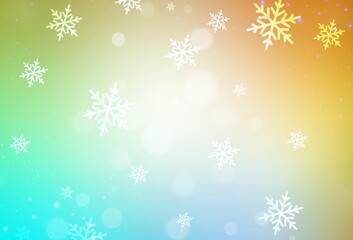 Light Blue, Yellow vector texture in birthday style.