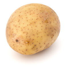 new potato tuber isolated over white background cutout.