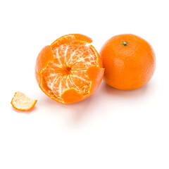 Peeled tangerine or mandarin fruit.