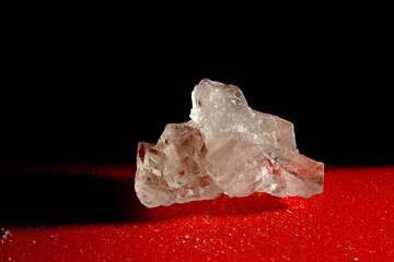 Macro shot of crystal rock sugar
