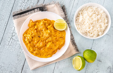 Bowl of chicken curry