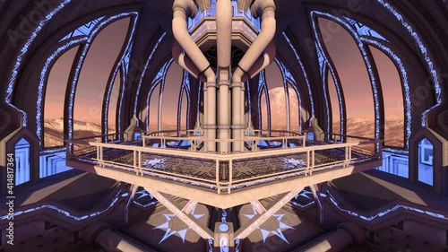宇宙船宇宙船 3dイラストレーション 技術 科学 宇宙船 宇宙 惑星 宇宙ステーション Cg サイエンス テクノロジー Wall Mural Tsuneomp