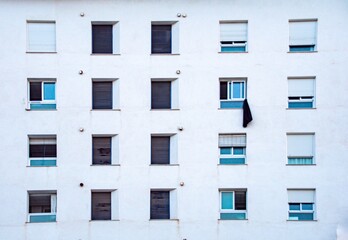 windows of a building