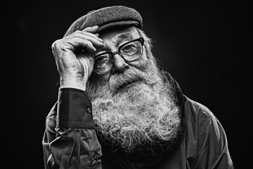 sad old man