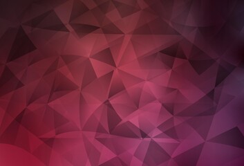 Light Pink, Red vector backdrop with lines, triangles.