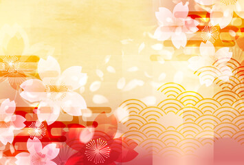 Obraz premium 桜 春 花 背景