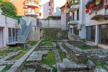 Ruins of Agrippinas house at Croatian town Pula