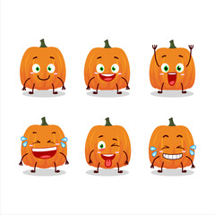 Cartoon character of new pumpkin with smile expression