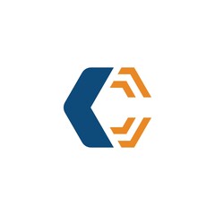 letter c hexagon logo for business