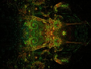 Imaginatory fractal background Image