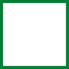 Green border, retro geometric ornamental frame