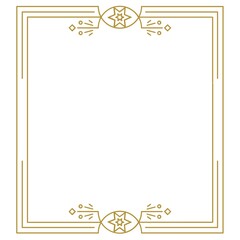 Flower border, white background frame