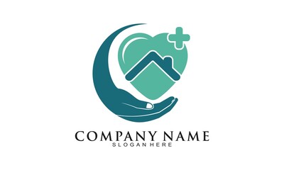 Home care vector logo