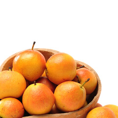 nanguo pear on white background