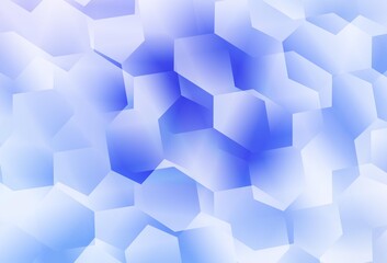 Obraz na płótnie Canvas Light Purple vector pattern with colorful hexagons.