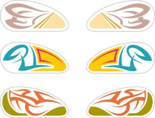 Obraz premium Tribal Bike Decal