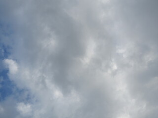 Cumulus cloud on beautiful blue sky in day light , Fluffy clouds formations at tropical zone	