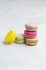 マカロンと白背景