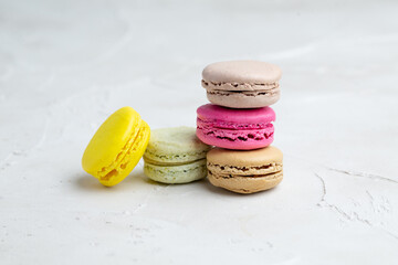 マカロンと白背景