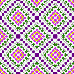  Seamless pattern with multicolored shapes.