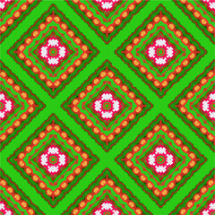  Seamless pattern with multicolored shapes.