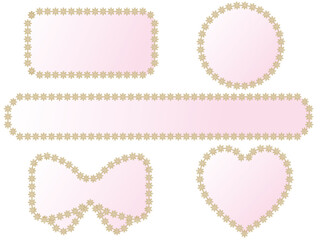 お花のレースフレーム