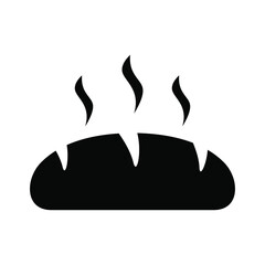 Bread icon vector graphic illustration