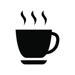 Tea cup icon vector graphic illustration