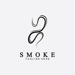 Smoke steam icon logo illustration isolated on white background,Aroma vaporize icons. Smells vector line icon, hot aroma, stink or cooking steam symbols, smelling or vapor