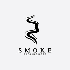 Smoke steam icon logo illustration isolated on white background,Aroma vaporize icons. Smells vector line icon, hot aroma, stink or cooking steam symbols, smelling or vapor