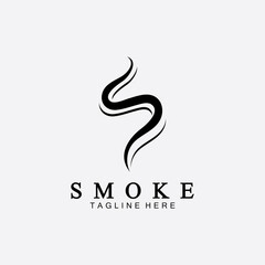 Smoke steam icon logo illustration isolated on white background,Aroma vaporize icons. Smells vector line icon, hot aroma, stink or cooking steam symbols, smelling or vapor