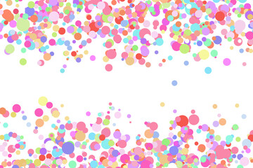 Fototapeta na wymiar Light multicolor background, colorful vector texture with circles. Splash effect banner. Glitter silver dot abstract illustration with blurred drops of rain. Pattern for wallpaper, poster, card