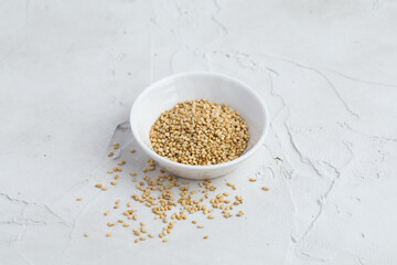 白ゴマと白背景