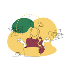 Stress Person Illustration