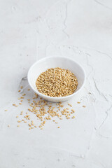 白ゴマと白背景