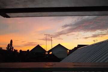 sunset in my windows every day
