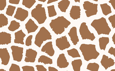 Abstract modern giraffe seamless pattern. Animals trendy background. Colorful decorative vector stock illustration for print, card, postcard, fabric, textile. Modern ornament of stylized skin © Alla