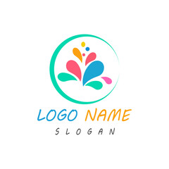 water splash icon vector illustration design template