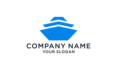 ship logo design icon vector illustration