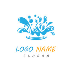 water splash icon vector illustration design template