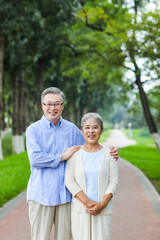 Fototapeta premium Portrait of happy old couple