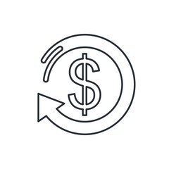 refund, chargeback, return, arrow, money, payment, reverse, transaction, financial, rebate, finance, investment, dollar, rollback, business, pay, restore, revert, back, repeat, cancel, symbol, sign, r