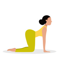 Female yoga. Set of women doing sports, yoga, dancing, running, jogging, jumping, fitness.