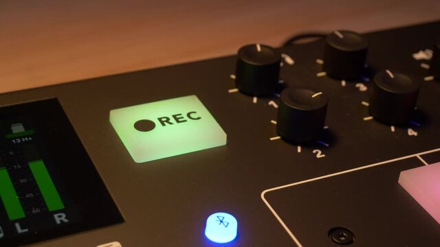 Finger is bushing Record Button off after Podcast is recorded