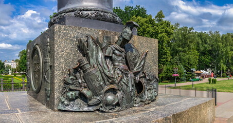 Fototapeta premium Column of Glory in Poltava, Ukraine