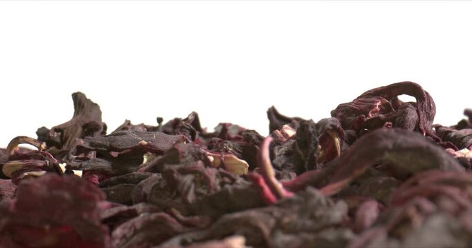 Amazing petals on a white background. Craft Supplies to create unique and fun projects. Art Studio and homecraft concept. High quality. 4k footage.