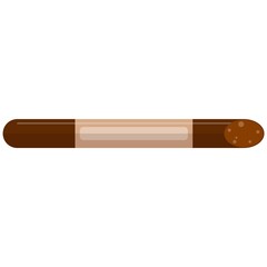 Sausage stick vector icon isolated on white background