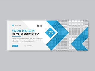 timeline Medical ads banner covers Corporate Business promotion Social media cover banner template ads