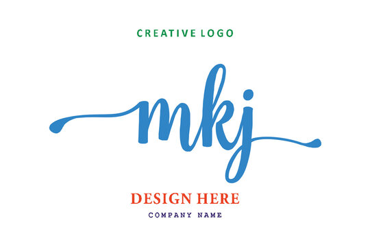 MKJ lettering logo is simple, easy to understand and authoritative